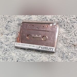 Retro Cassette Tape Wallet - Rose Gold